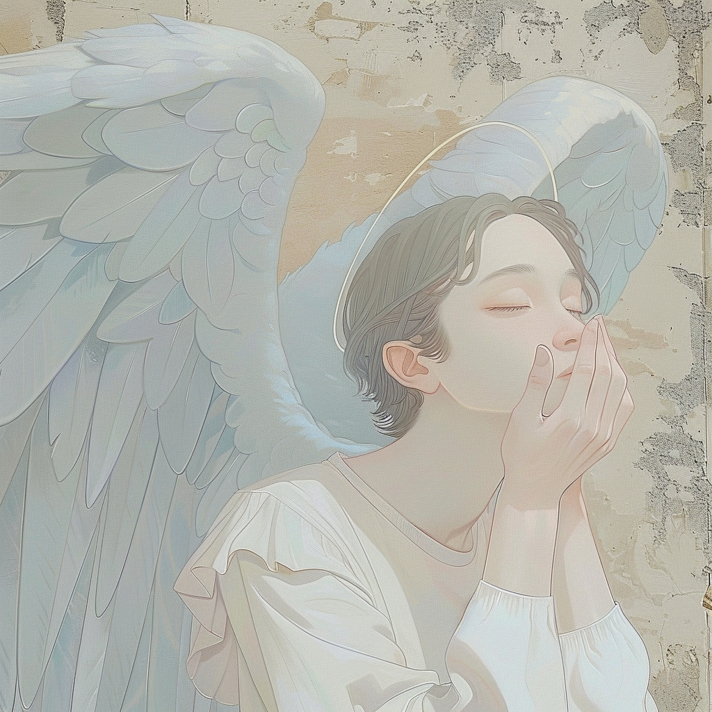 头顶光环的天使
